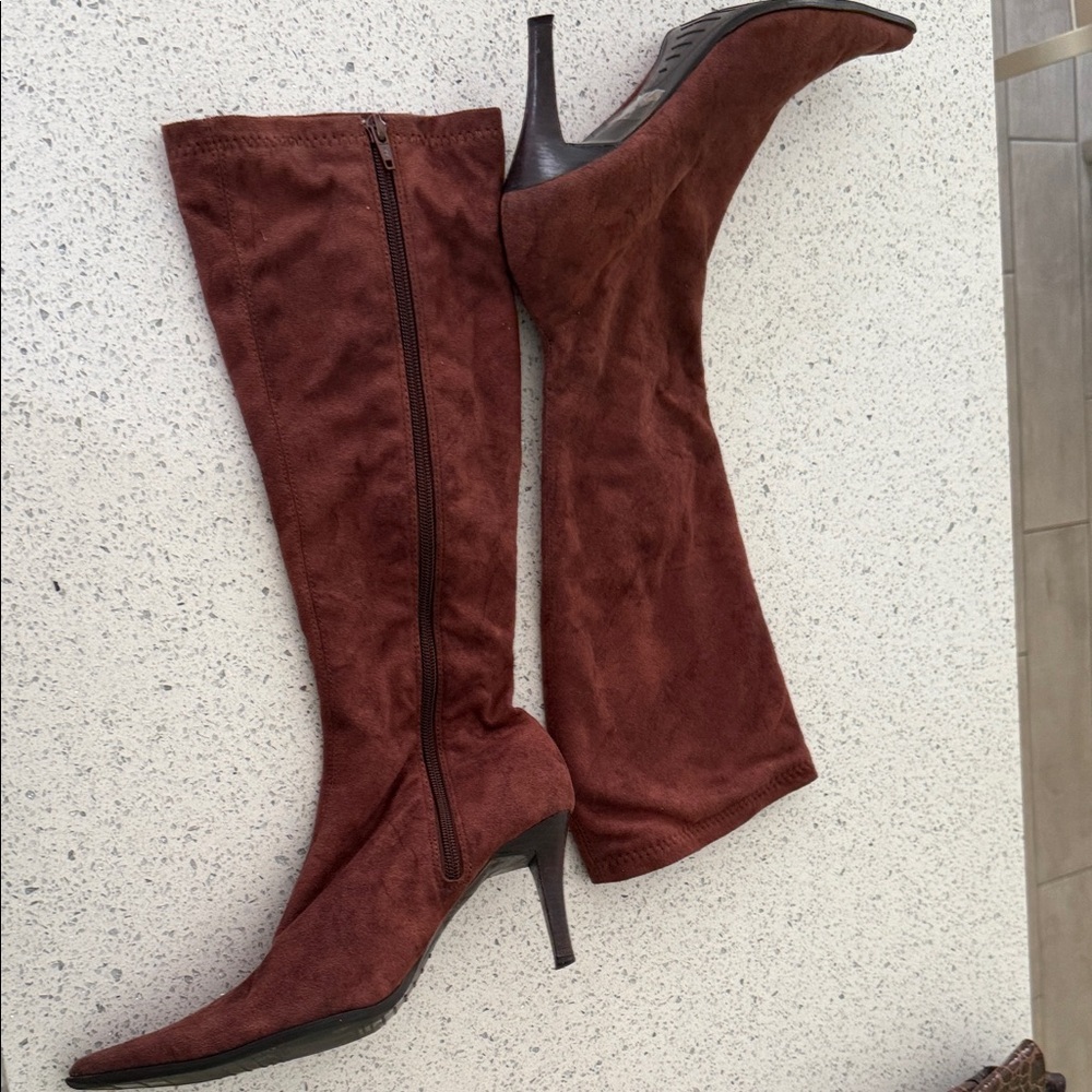 Elegant Brown Knee-High Boots
